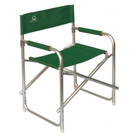 Greenwood Aluminum Directors Garden Chair - Green - Folding