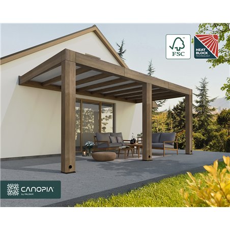 Canopia Helsinki pergola en bois de cèdre 3x5.3 m