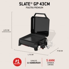 Weber Gas Slate GP griddle 43 cm Premium Black Ref. 1500207