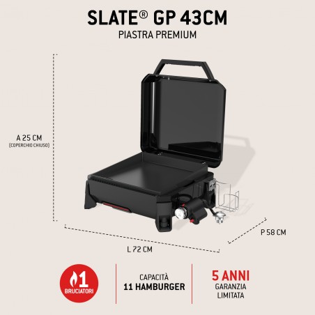 Weber Gas Slate GP griddle 43 cm Premium Black Ref. 1500207
