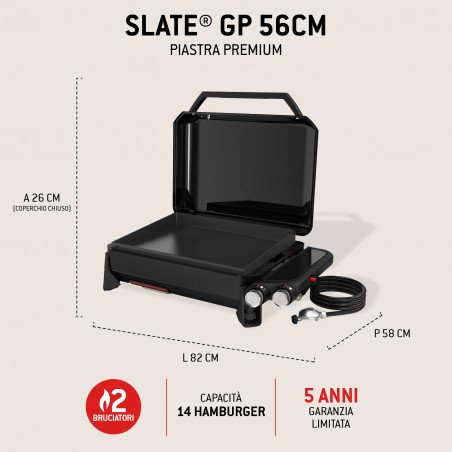 Weber Gas Slate GP Griddle 56 cm Premium Black Ref. 1500244