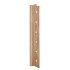 Portabottiglie da Parete in Pino Massiccio 6 Posti 7,7x9,4x60,5 cm Unionwood