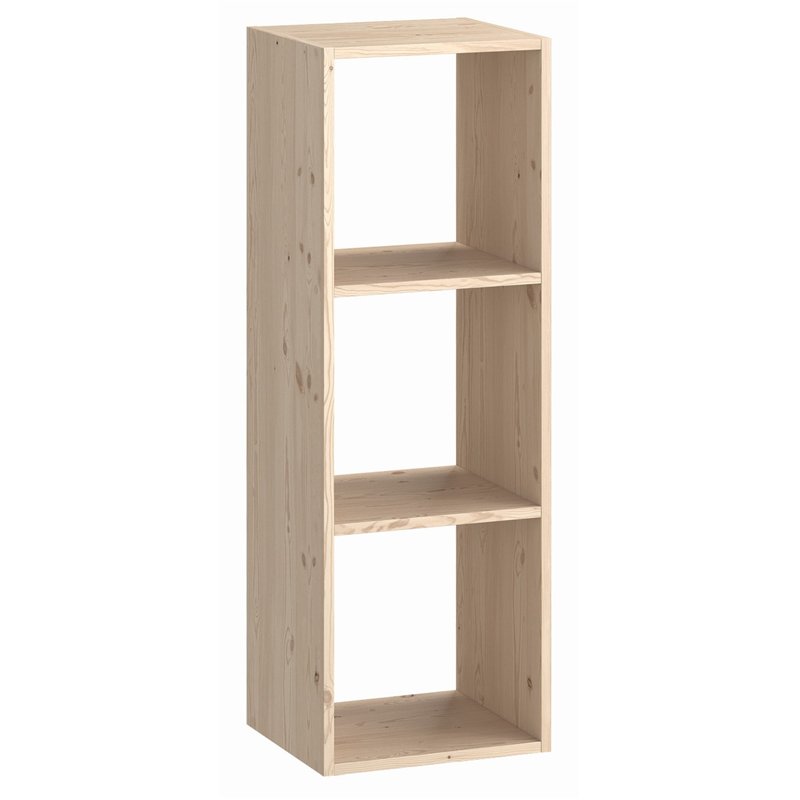 KUBIK Modular Cube Storage Unit in Unfinished Solid Pine with 3 Compartments 36x30x104.9 cm Unionwood KUBIK Modular Cube Storage Unit in Unfinished Solid Pine with 3 Compartments 36x30x104.9 cm Unionwood