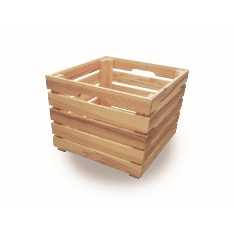 CREABOX Storage Crate in Unfinished Solid Pine 35x35x35 cm Unionwood CREABOX Storage Crate in Unfinished Solid Pine 35x35x35 cm Unionwood