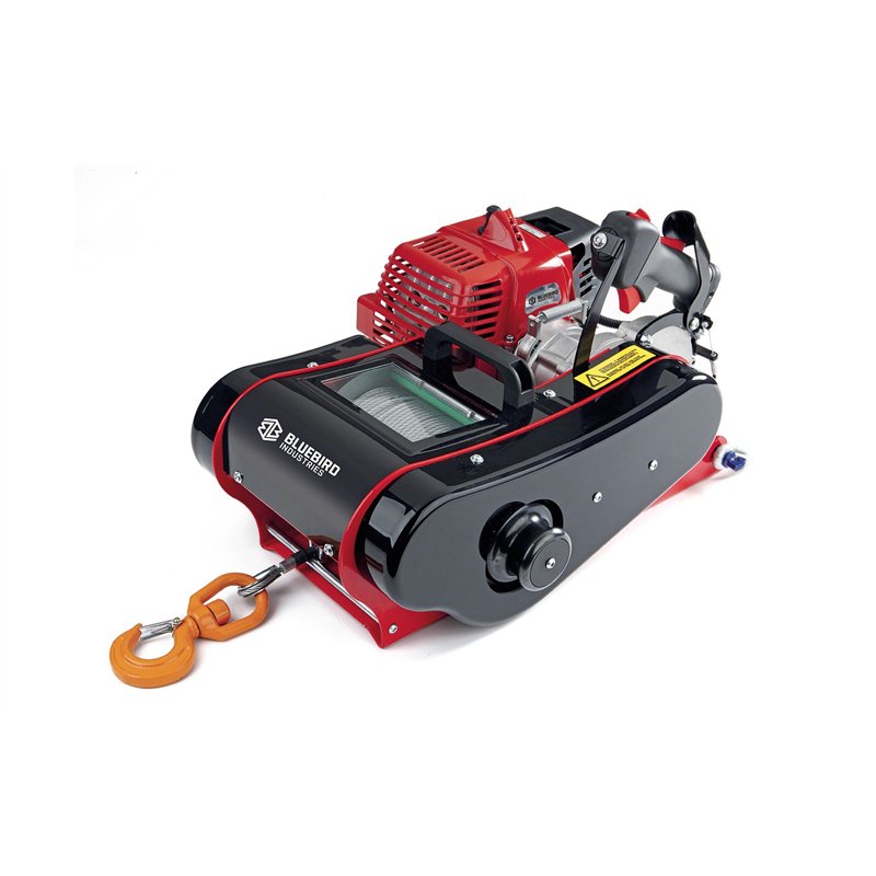 Petrol winch Blue Bird FW 1610 ST with steel cable Ø 5 mm length 80 m Petrol winch Blue Bird FW 1610 ST with steel cable Ø 5 mm length 80 m