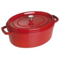 Cocotte Ovale 31 cm Rouge en Fonte