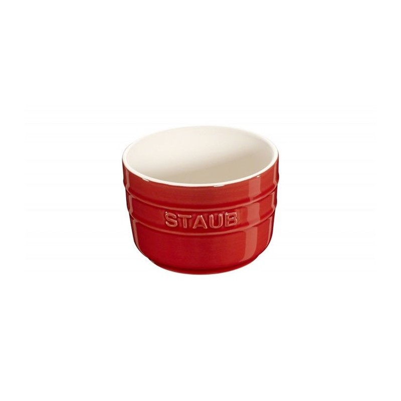 Ceramic Mini Ramekin 8 cm Red Set of 2 Ceramic Mini Ramekin 8 cm Red Set of 2