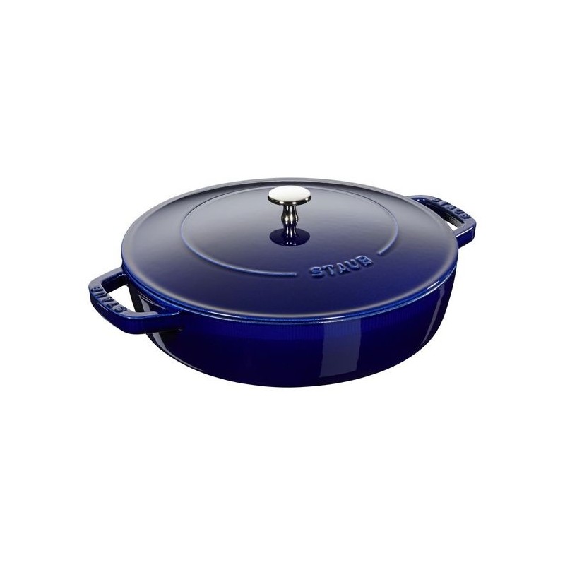 Dark Blue Chistera Pan 24 cm in Cast Iron Dark Blue Chistera Pan 24 cm in Cast Iron