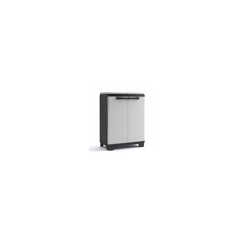 Keter Split Cabinet Recycling Premium - Armadio Per La Raccolta Differenziata Con Piedini E Apertura A Pressione - 68X39X92H