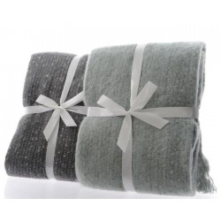 Plaid in blu cinerino. Pezzo Singolo