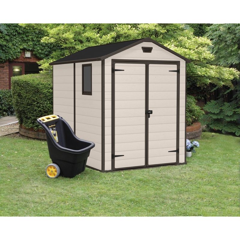 Keter Resin Garden Shed MANOR 6x8 Beige Keter Resin Garden Shed MANOR 6x8 Beige