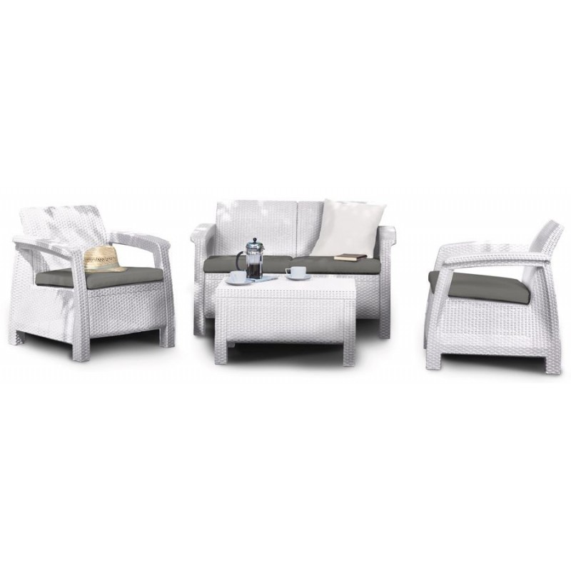 Keter Set Lounge CORFU' Bianco Keter Set Lounge CORFU' Bianco