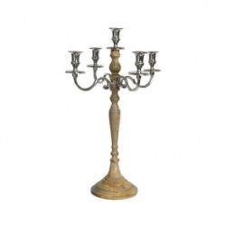 Candelabro Naturale/Argento dim 39x17x60 cm