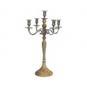 Candelabro Naturale/Argento dim 39x17x60 cm