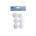 Palline di neve Bianco dim 5 cm Box da 6