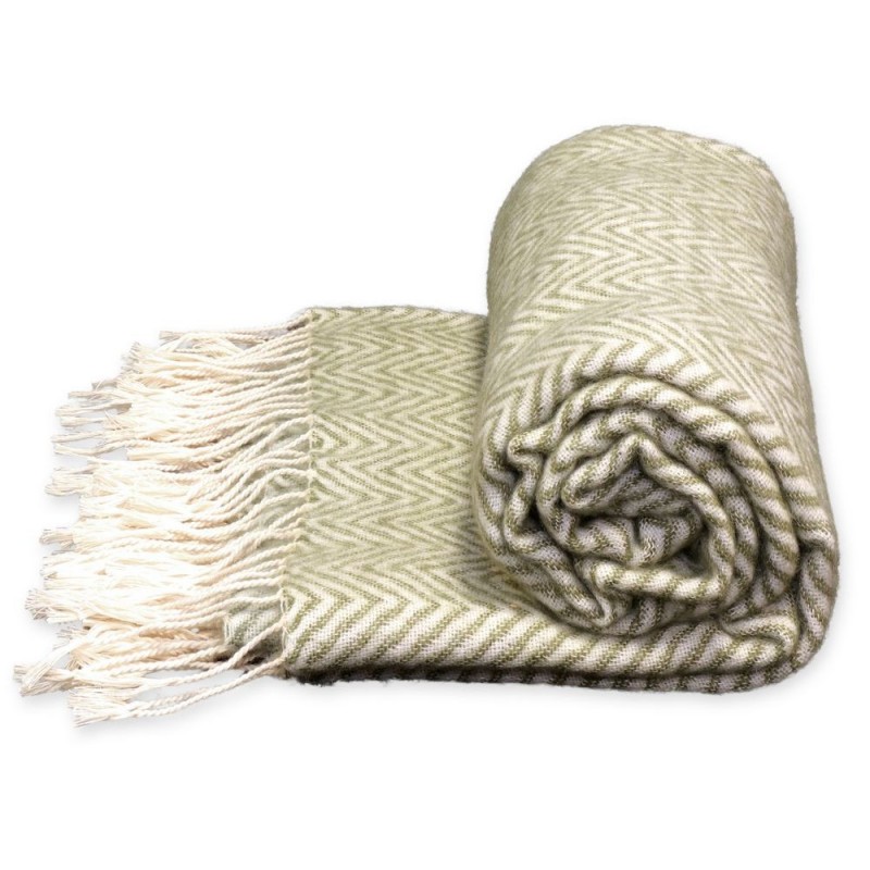 Plaid Throw Manon 130 x 160 cm Colore Oil Green