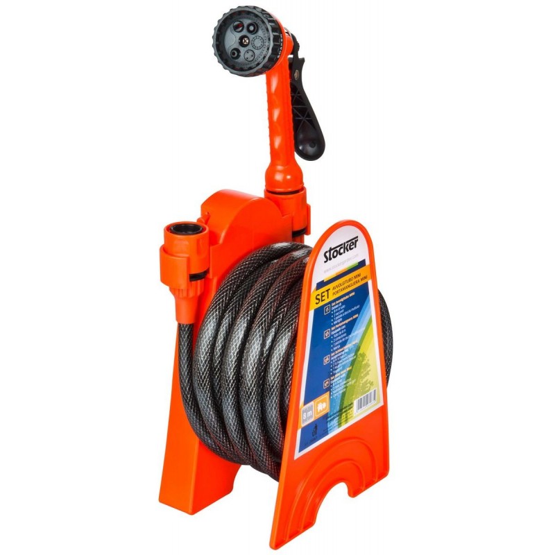 Set Stocker MINI hose reel with 8 m hose