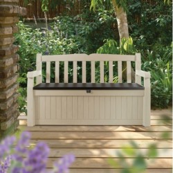 Keter Resin Storage Bench GARDEN BENCH Beige