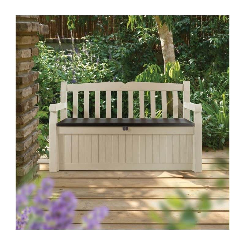 Keter Resin Storage Bench GARDEN BENCH Beige