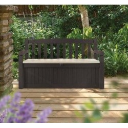 Keter Resin Storage Bench GARDEN BENCH Brown