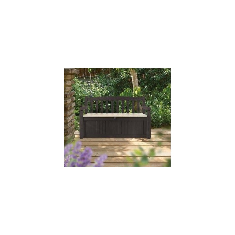Keter Resin Storage Bench GARDEN BENCH Brown Keter Resin Storage Bench GARDEN BENCH Brown
