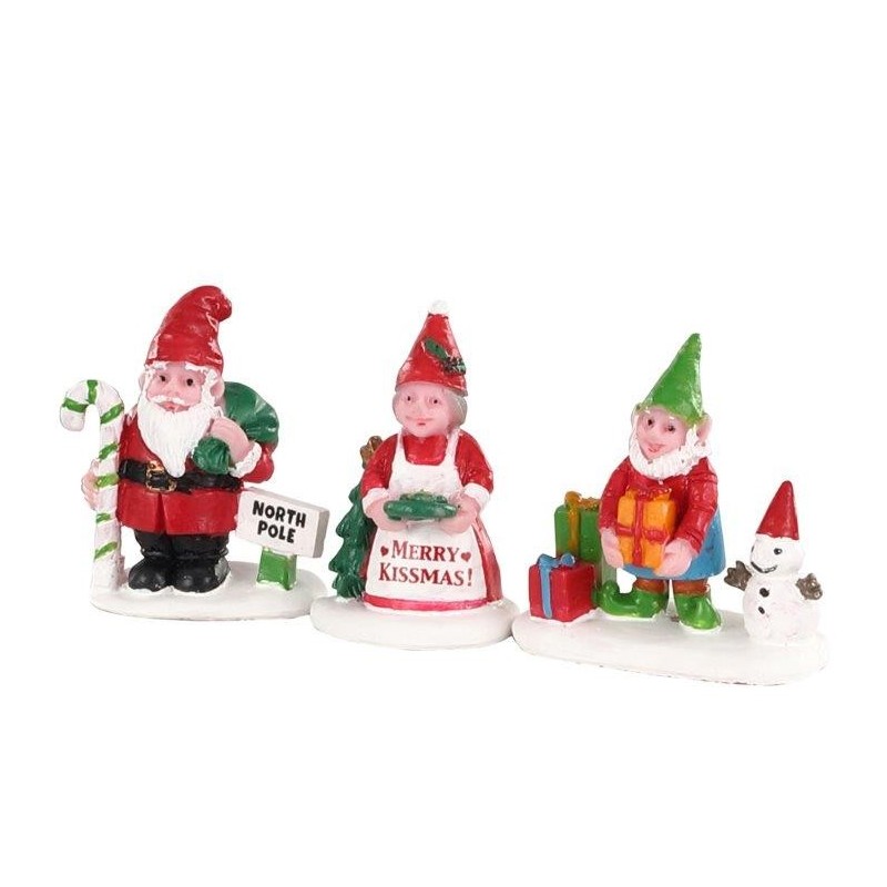 Christmas Garden Gnomes Set of 3 Cod. 04739