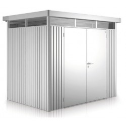 Metall-Gartenhaus HIGHLINE 1 mit Biohort-Doppelschwingtür