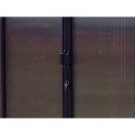 Serratura e chiavi su porta scorrevole per Serra Professionale