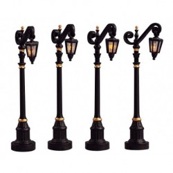 Colonial Street Lamp Set of 4 Cod. 54313 PRODOTTO CON DIFETTI