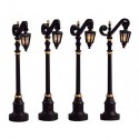 Colonial Street Lamp Set of 4 Cod. 54313 PRODOTTO CON DIFETTI