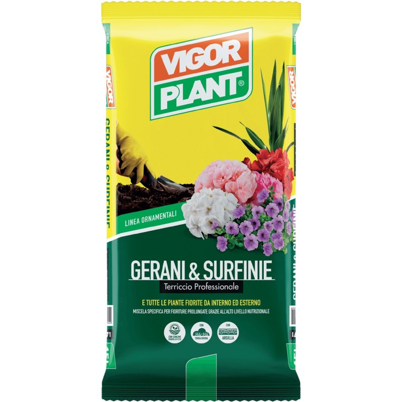 Soil Gerani & Surfinie 25 liters Vigorplant Soil Gerani & Surfinie 25 liters Vigorplant