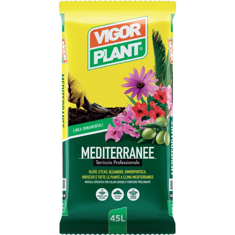 Terriccio Mediterranee 45 litri Vigorplant