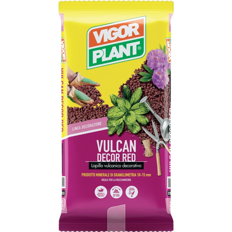 Volcanic lapillus Vulcan Decor Red 35 liters Vigorplant Volcanic lapillus Vulcan Decor Red 35 liters Vigorplant