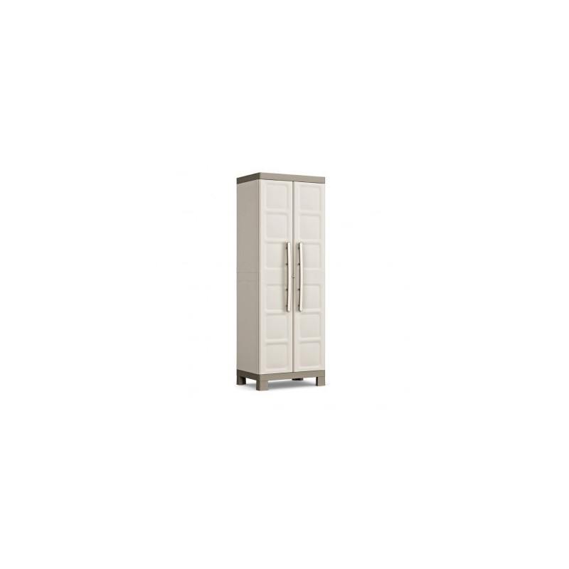 Keter Excellence Tall Outdoor Cabinet with 4 Adjustable Shelves - ISTA 6 - 65X45X182H Keter Excellence Tall Outdoor Cabinet with 4 Adjustable Shelves - ISTA 6 - 65X45X182H