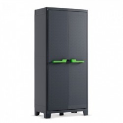 Keter Moby Tall XL Waterproof Outdoor Cabinet IPX3 Certified with Dual Handle Colour (Green or Grey) - ISTA 6 - 80X44X182H