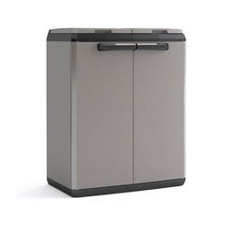 Keter Split Cabinet Recycling Basic Outdoor Recycling Cabinet - ISTA 6 - 68X39X85H