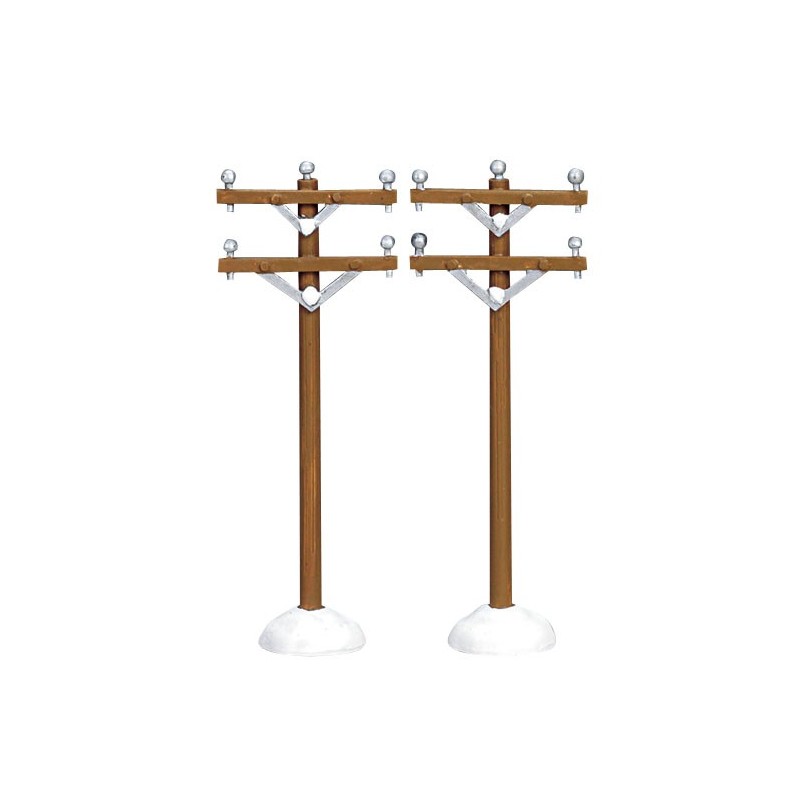 Telephone Poles Set of 2 Cod. 64461