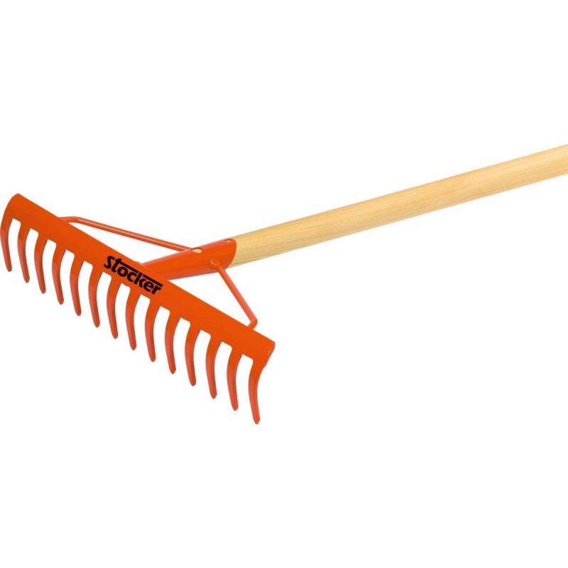14-tooth rake with handle Stocker