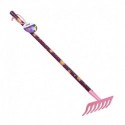 Rake Stocker 78 cm 7 teeth pink color KIDS GARDEN