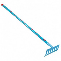 Rake Stocker 78 cm 7 teeth blue color KIDS GARDEN