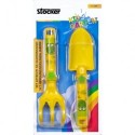Yellow gardening tool set Stocker KIDS GARDEN