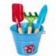 Stocker Set attrezzi e secchiello azzurro KIDS GARDEN