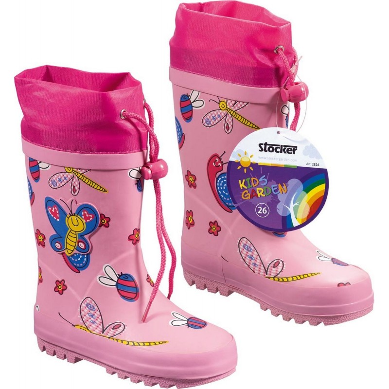 Pink Stocker Kids Garden boots size 33