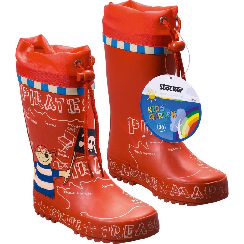 Kids Stocker Garden Pirate boots red size 30