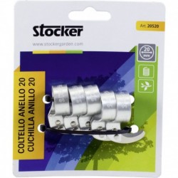 Aluminum ring knife Stocker 22 mm 5 pieces in blister