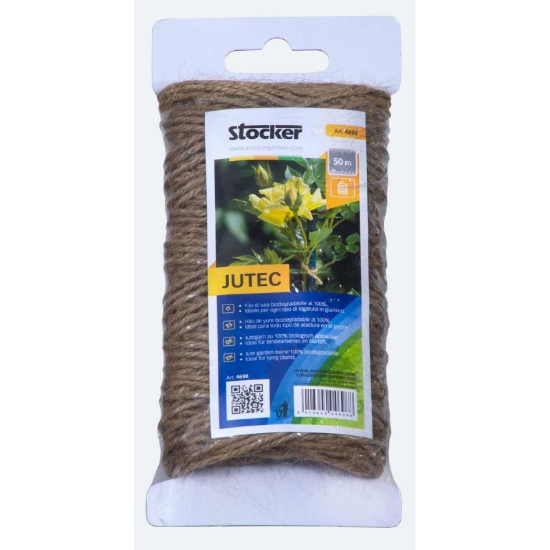 Jutec biodegradable jute thread Stocker 50 m natural