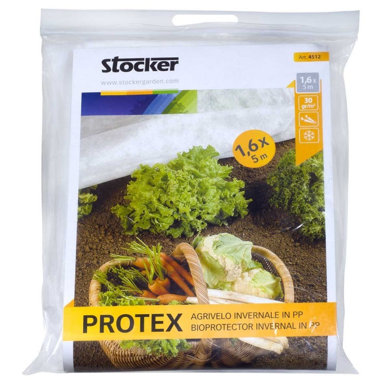 Stocker Protex tessuto non tessuto invernale bianco 1,60 x 5 m 30 gr