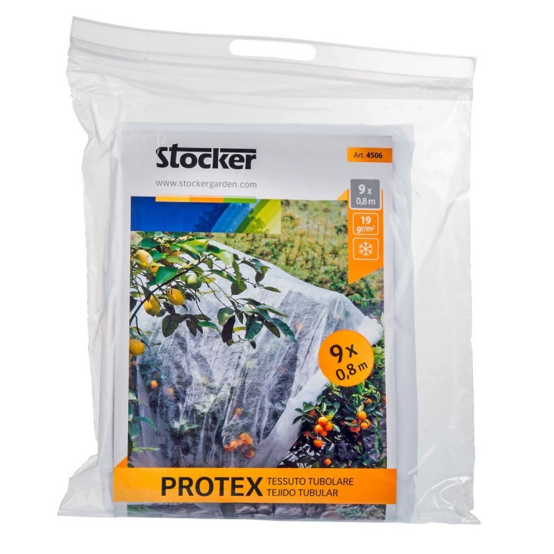 Protex White tubular fabric Stocker 0.8 x 9 m 19 gr