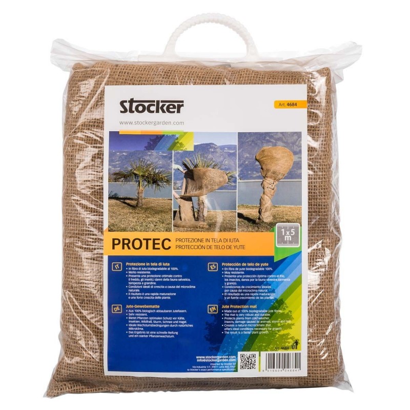 Stocker Protec Protezione in telo di iuta 1,0 x 5,0 m naturale