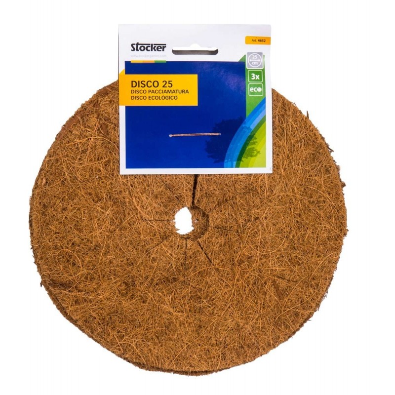 Coconut fiber mulching disc Stocker Ø25 cm 3 pcs Coconut fiber mulching disc Stocker Ø25 cm 3 pcs